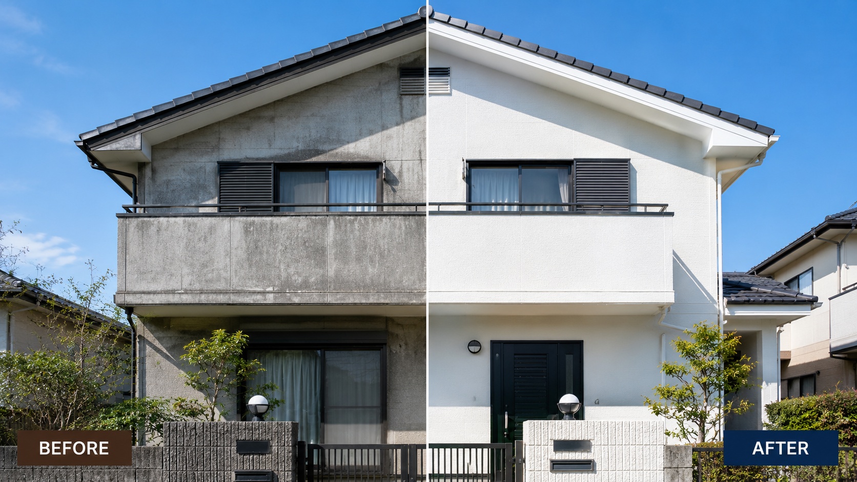 屋根塗装施工例